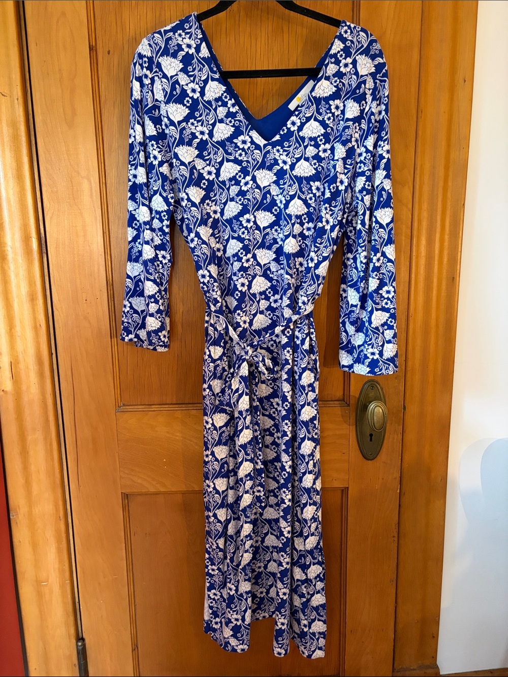Boden long floral dress with pockets